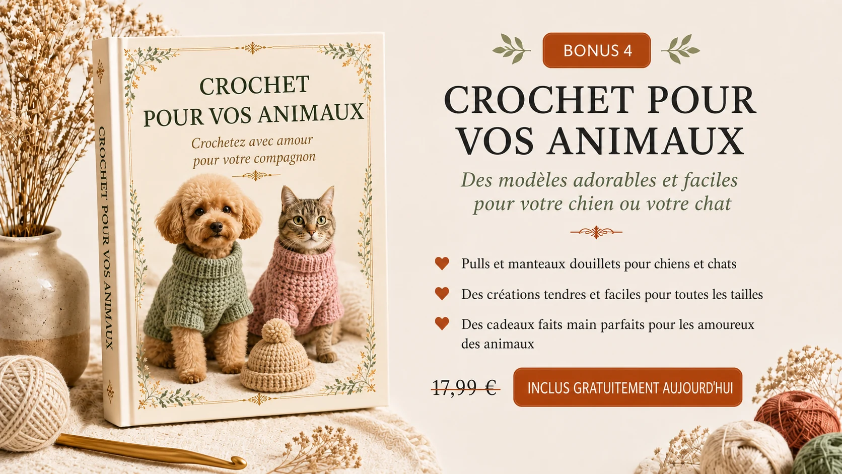 Bonus 4 : Crochet pour vos animaux